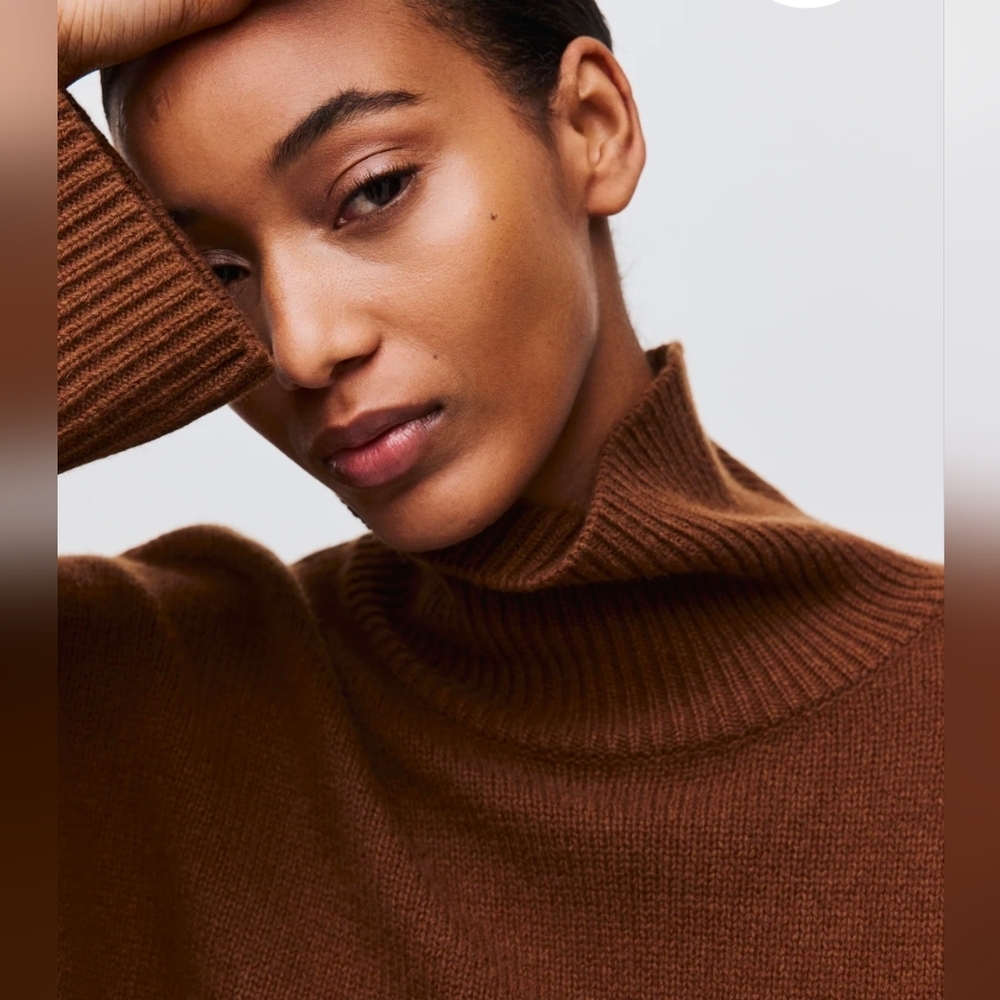 NWT H&M Cashmere-Blend Turtleneck Sweater(L) - Picture 2 of 6